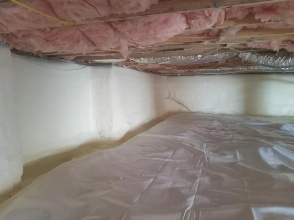 Crawl space encapsulation with closed-cell spray foam for Spray Foam Roofing in Bullskin
